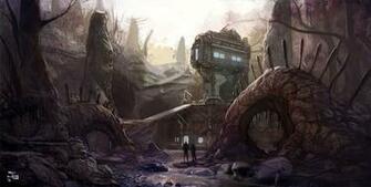 Art Concept Artwork Flood Halo Industr Wallpaper