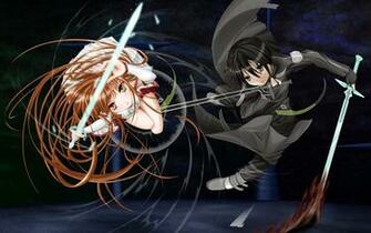 Asuna Kirito Sword Art Online Anime HD Wallpaper Image Photo Picture