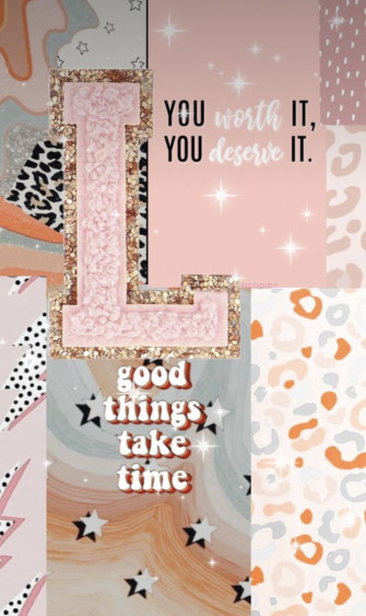 Preppy Wallpaper Letter L Good Things Take