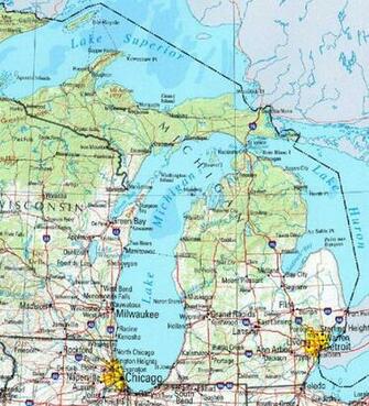 Michigan State Map Michiganmaplarge Jpg
