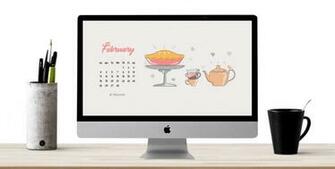 February Wallpaper Calendar Desktop Background