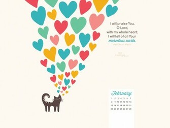 February Psalm Desktop Calendar Monthly Calendars