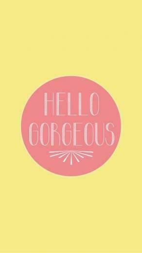 Hello Gorgeous Mobile9 iPhone Wallpaper Background
