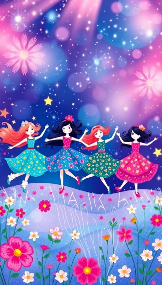 Dancing Dolls Wallpaper