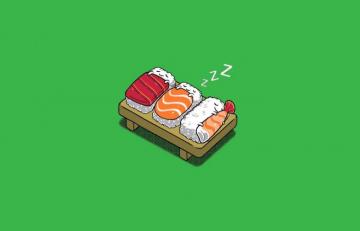 Sleeping Sushi X Cool Art Cat Funny Phone
