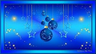Blue Christmas Wonder Wallpaper