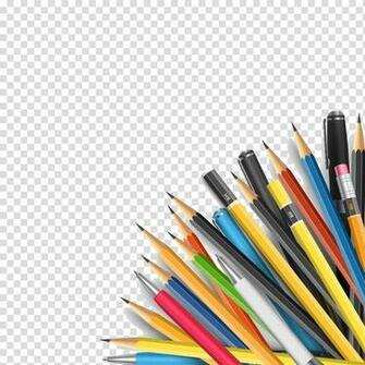 Pencil And Pen Paper Eraser Learning Background