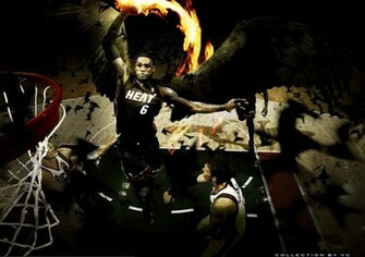 Lebron James Dark Matter Miami Heat Wallpaper