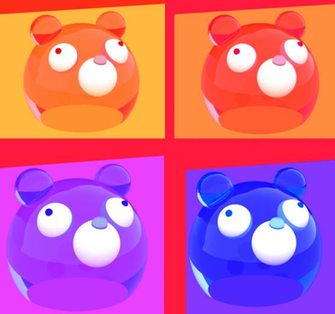Cute Poster Gummy Bear Head Blender By Lyssagal