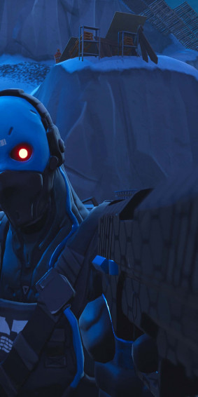 Pixel Fortnite Battle Royale Background Cobalt