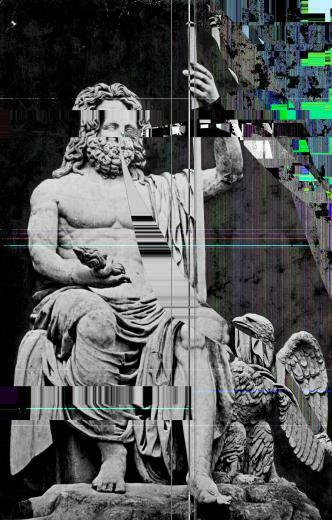 Glitch Sculpture Wallpaper Background Art
