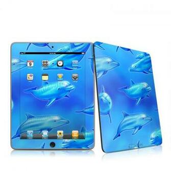 iPad 1st Gen Swimming Dolphins Apple Skin