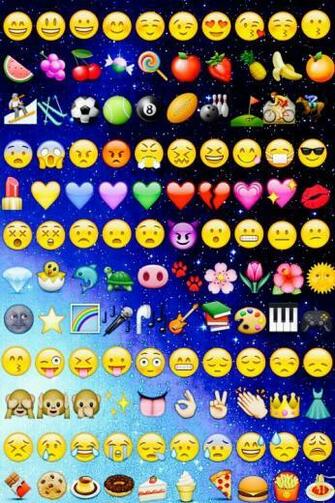 Galaxy Wallpaper Emojis Emoji Background