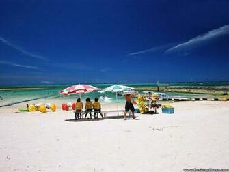 Desktop Wallpaper Natural Background People Beach And Green