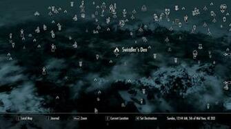 Skyrim Map Wallpaper