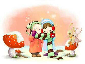Valentines Cute Cartoon Blackberry iPhone Desktop And