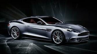 Aston Martin Vanquish Silver Full HD Desktop Wallpaper 1080p