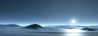 3d Landscape Dual Screen Photography Desktop Wallpaper