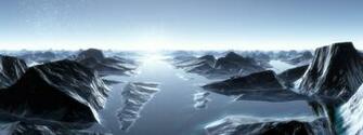 3d Landscape Dual Screen Photography Desktop Wallpaper