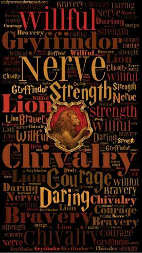 HD Gryffindor Traits Phone Wallpaper By Emily Corene