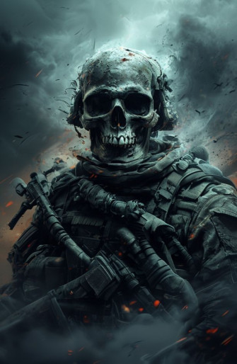 Skull Soldier Wallpaper HD