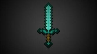 Minecraft Diamond Sword HD Wallpaper Of