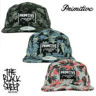 Apparel Panel Hat Palms All Over Print Streetwear Skate Cap New