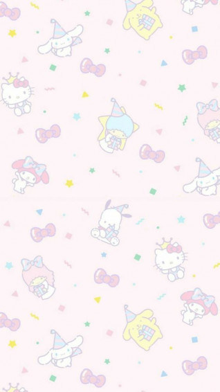 Cute Background Hello Kitty iPhone Wallpaper