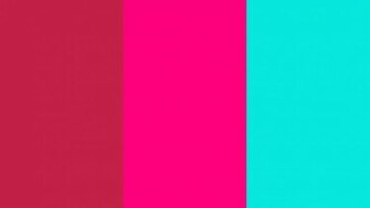 Bright Maroon Pink And Turquoise Three Color Background