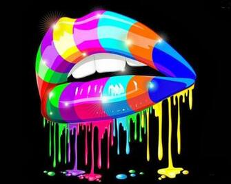 3d Lips HD Wallpaper