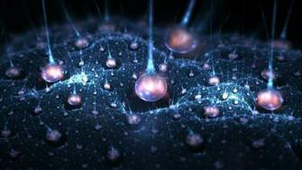 Glowing Molecules Wallpaper