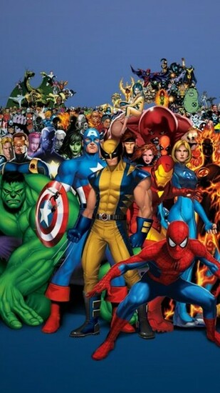 Blackberry Z30 Marvel Heroes Wallpaper For