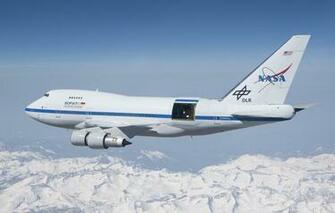 Infrared Telescope Boeing 747sp Nasa Wallpaper