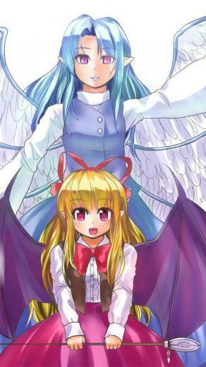 Touhou Elis Sariel iPhone Wallpaper Gundam Seed