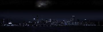 Chicago Skyline Dual Monitor Wallpaper Stolen From Somewhere On