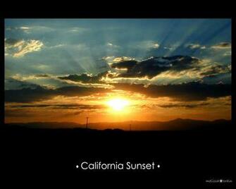 California Sunset Wallpaper By Stellargirl2012