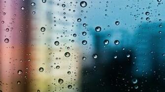 Rain Window Wallpaper