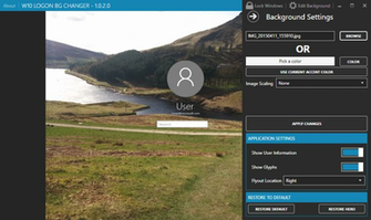 Windows Login Background Changer