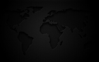 Black Carbon World Map Wallpaper