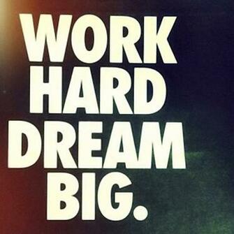 Work Hard Dream Big iPad Wallpaper