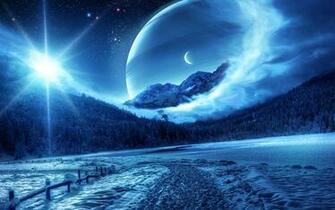 Blue Snowcapped Serenity Wallpaper HD