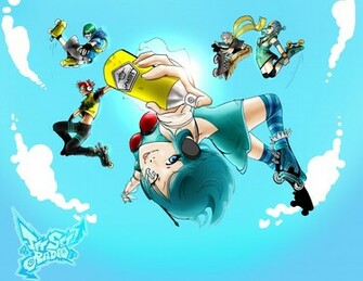 Jet Set Radio Action Platform Sports Grind Sega Anime Game