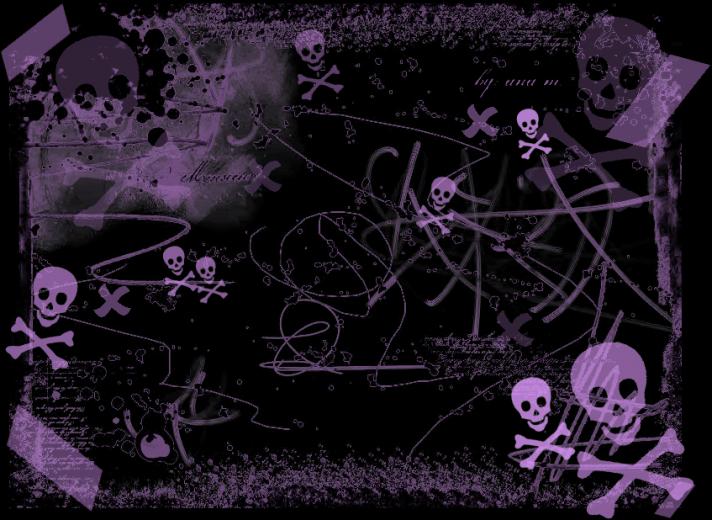 Purple Skulls Graphics Code Comments Pictures