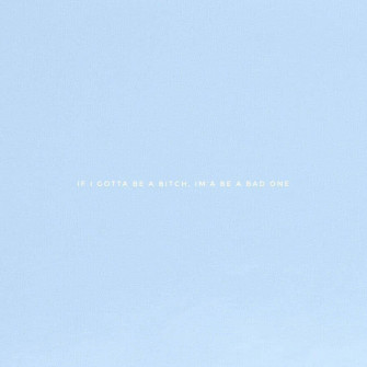 Baddie Quote Aesthetic Light Blue Wallpaper