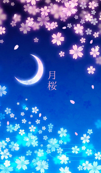 Moon Cherry Blossoms Theme Blossom Wallpaper iPhone
