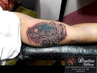Pin Biomechanical Tattoo Wallpaper Desktop HD