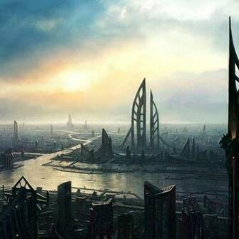 iPad Wallpaper Sci Fi City Best Mobile