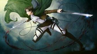 Levi Rivaille Attack On Titan Shingeki No Kyojin Weapon Cape 3d