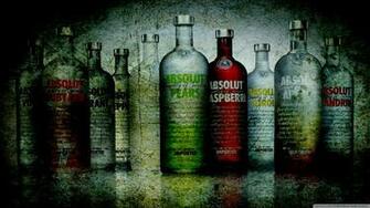Absolut Vodka Bottles Grunge 4k HD Desktop Wallpaper For