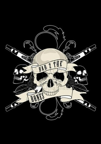 Skull And Gun Wallpaper Bad The Bones By Adamzworld